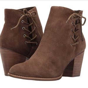 Jessica Simpson Yesha Brown Suede Booties Size 7